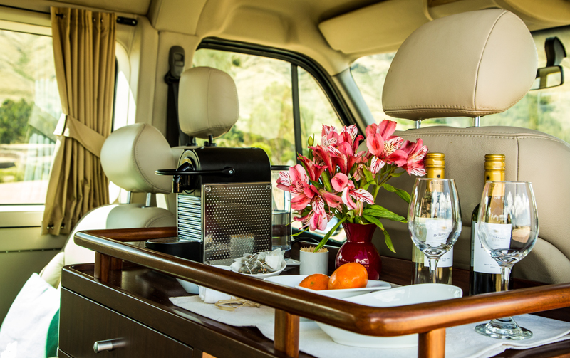 Snacks und Getränke